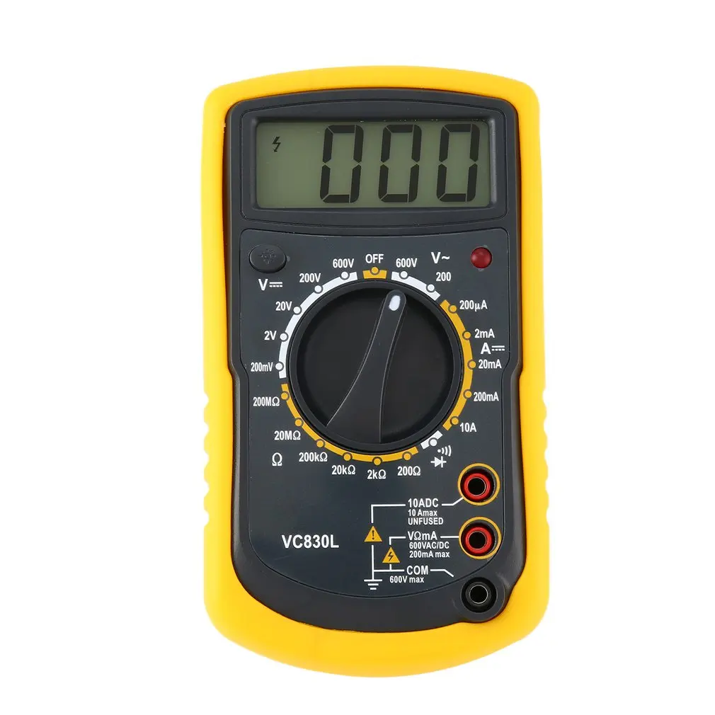JTW VC830L 1999 Portable Backlight LCD Digital Multimeter AC/DC Voltmeter Ammeter Diode Resistence Continuity Tester | Инструменты