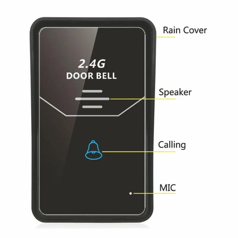 2,4G цифровой беспроводной домофон