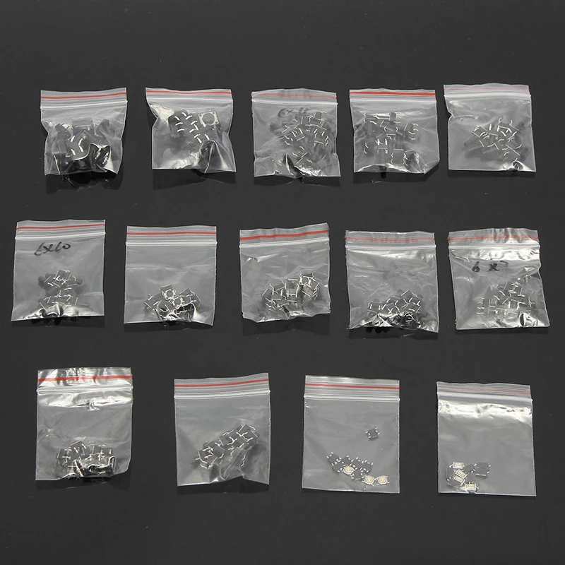 140pcs 10 Types Momentary Tactile Switches Push Button Switch Micro SMD SMT DIP Tact Switches For Electronic Products Mayitr