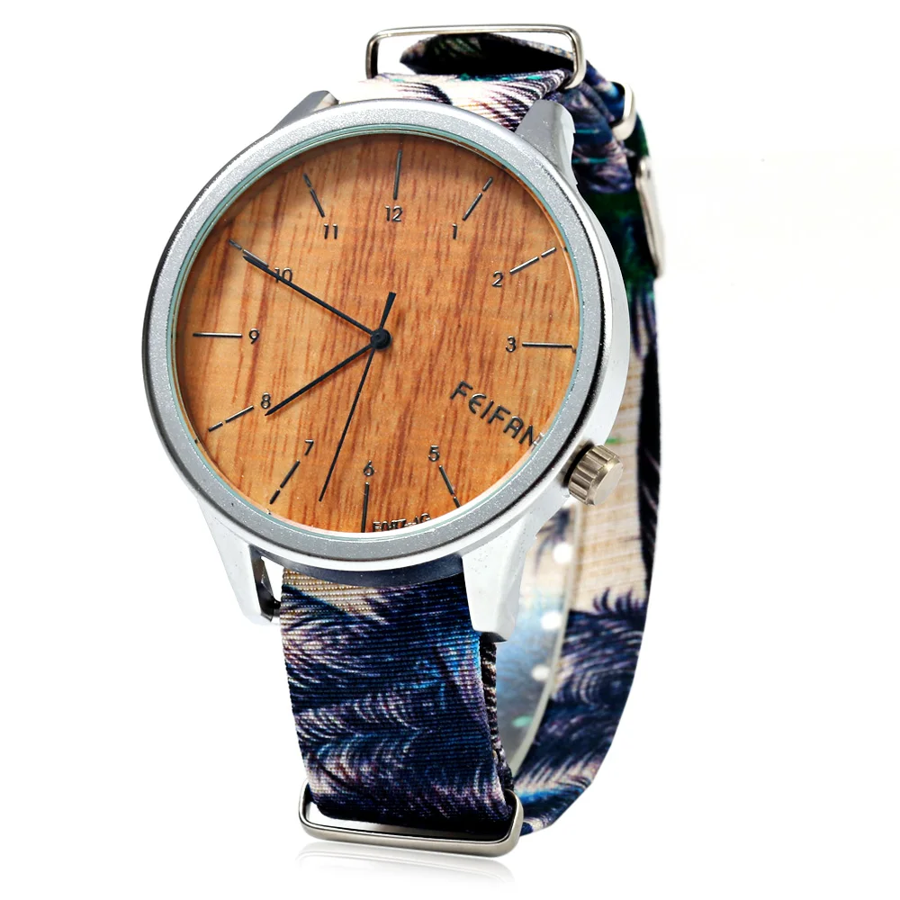 A Ausuky Watch Women Quartz Canvas Woman Wrist Watches High Quality Clock