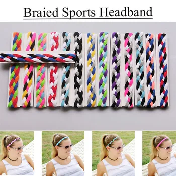 

4 rope headband 10pcs Sports Headbands with NO SLIP GRIP Technology - Perfect for Athletes - Super Comfortable