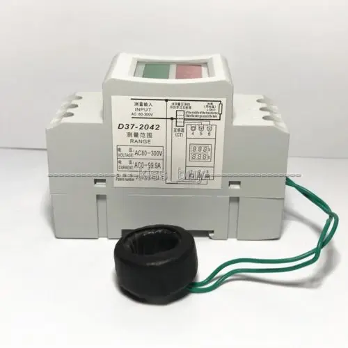 Din рейка AC 80 450v 100A цифровой вольтметр Амперметр измеритель напряжения 120V 110V 220V 230V