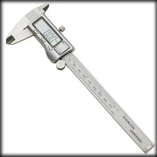 by DHL or EMS 20 pcs Metal Housed Fractional Digital Vernier Caliper 6