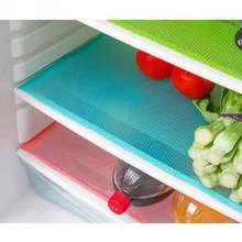 Водонепроницаемый коврик для холодильника Антибактериальный противообрастающий плесени влаги задние коврики в холодильнике 4 шт. квадратный коврик для холодильника