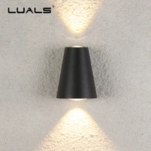 Современная настенная лампа двухсторонний прожектор наружные водонепроницаемые Настенные светильники роскошная вилла садовый настенный фонарь светодиодный светильник художественное Освещение крыльцо