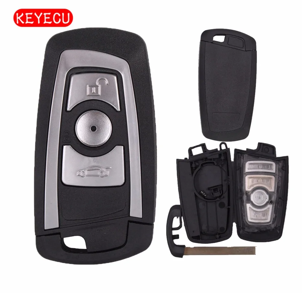 Чехол для ключей Keyecu 3 кнопки BMW CAS4 F platforum X1 X3|button replacement|buttons buttonsbuttons |