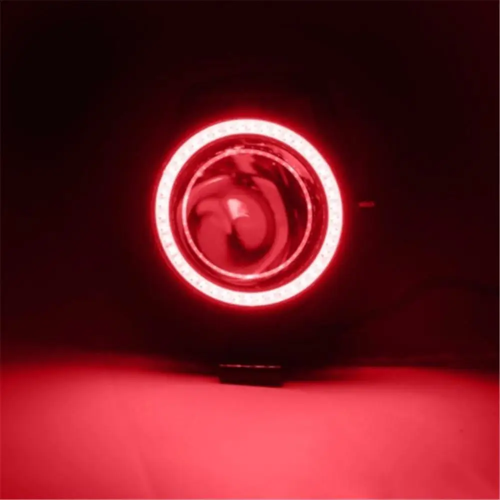 2 шт. 125 Вт 12 В мото rcycle головной светильник 3000лм мото Точечный светильник U7 светодиодный противотуманный Точечный светильник декоративная лампа - Цвет: Красный
