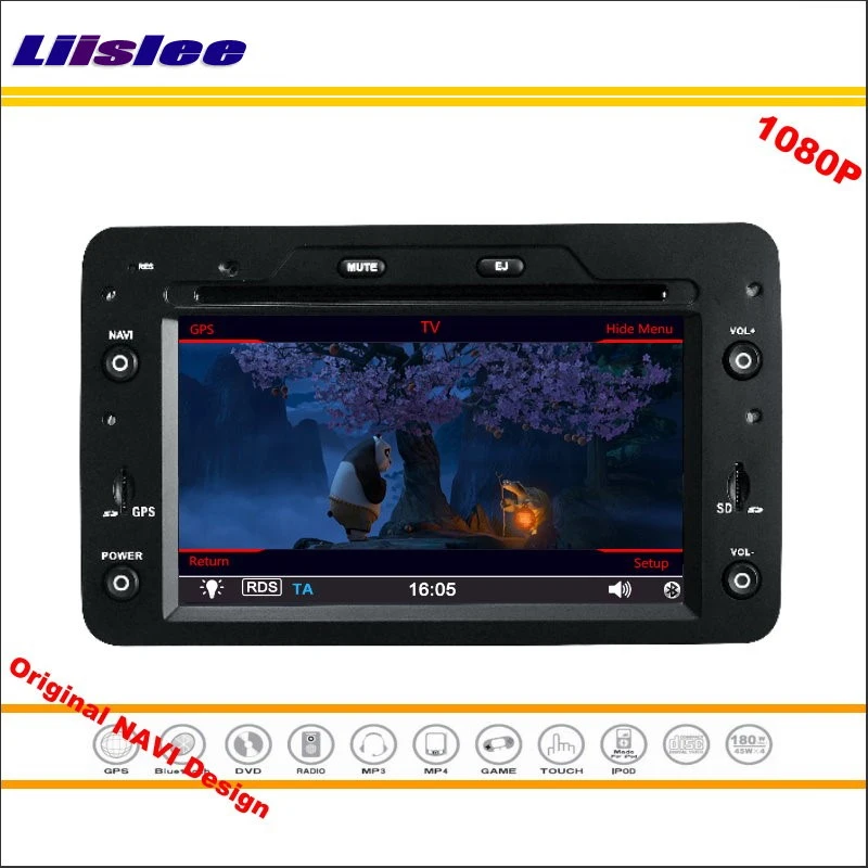 Top Liislee For Alfa Romeo 159 2005 Car Stereo Radio CD DVD Player GPS Navi Navigation 1080P HD Screen System Original NAVI Design 3