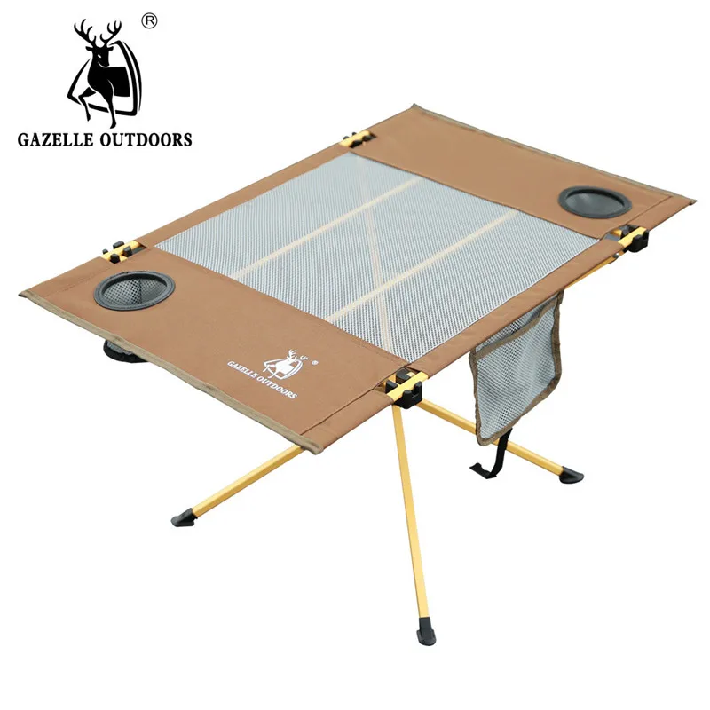 

Camping outdoor folding table painted steel skeleton tourism picnic portable small square table Picnic Oxford Moon Chair