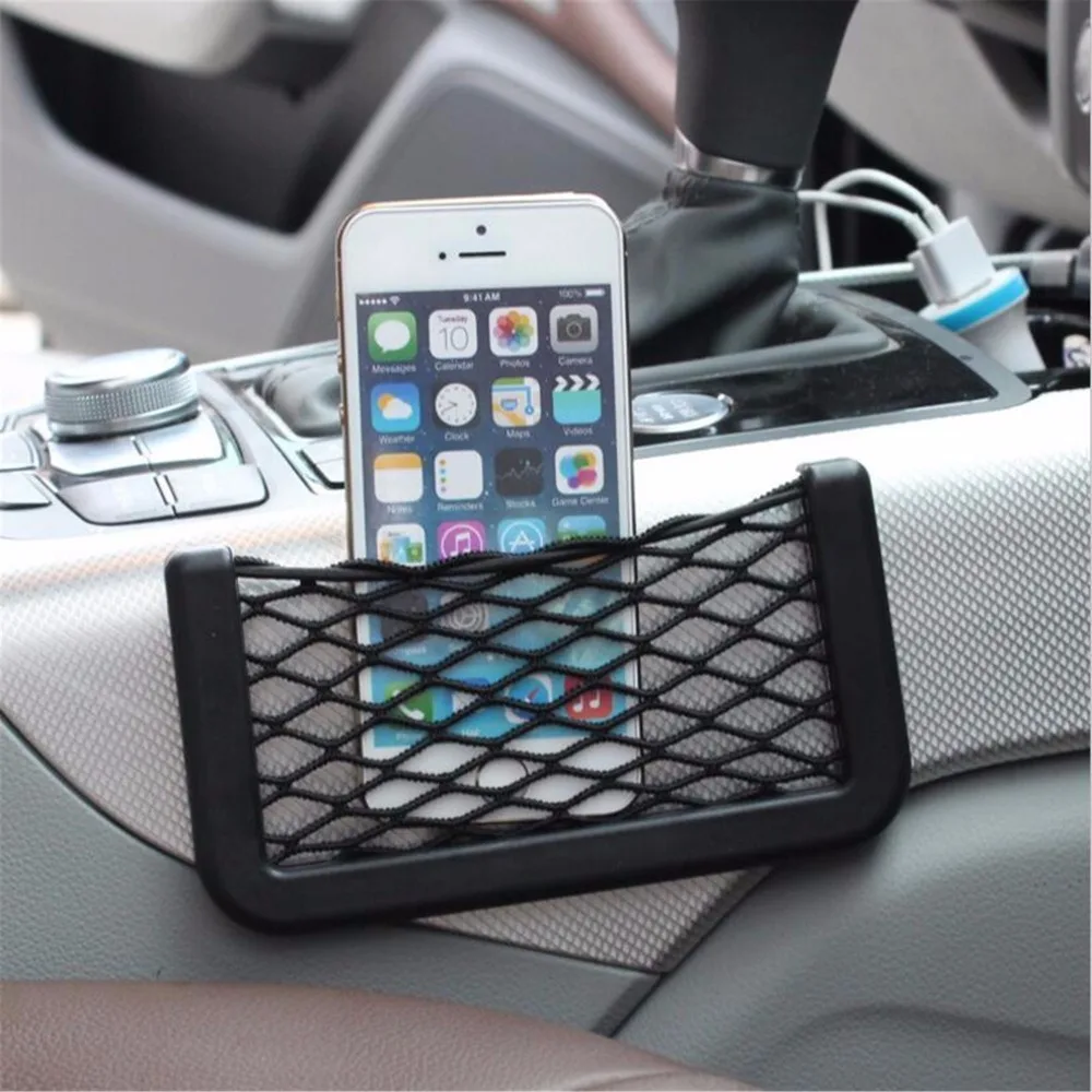 

Car Net Organizer Pockets Car Storage Net Universal Small Car Seat Side Back Storage for Purse Bag Phone(15*8cm)