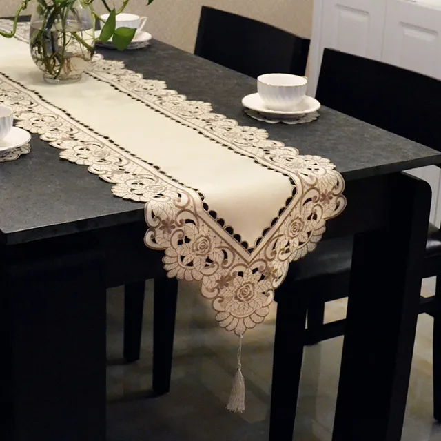 Luxury Modern Simplicity Lace Table Runner Tablecloth Cabinet Luxury Modern Simplicity Lace Table Runner Tablecloth Cabinet Dresser Shoebox Cover Cloth Flag Bedside Towel Bed