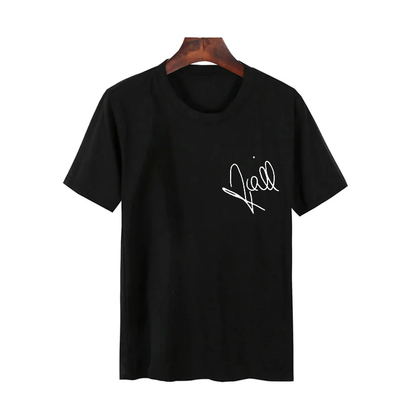 One Direstion T Shirt Men Women Zayn MalikLiam Payne Niall Horan Louis Tomlinson Signature T-Shirt Summer Round Neck Pocket Top