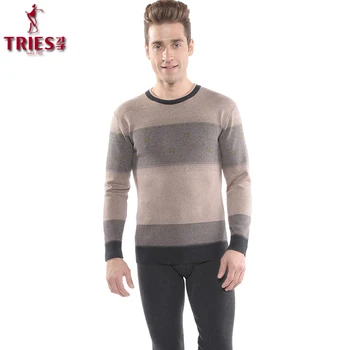 

TRIES Thermal Underwear Sets Men 2018 New Winter Warm Men's Thicken Thermo Underwear Male Warm Long Johns Men plus size
