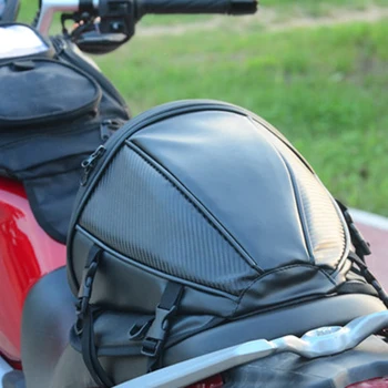 

New carbon fiber color motorcycle tail bag seat backpack handbag For Benenlli Indian Aprilia Ducati kawasaki Honda Suzuki KTM