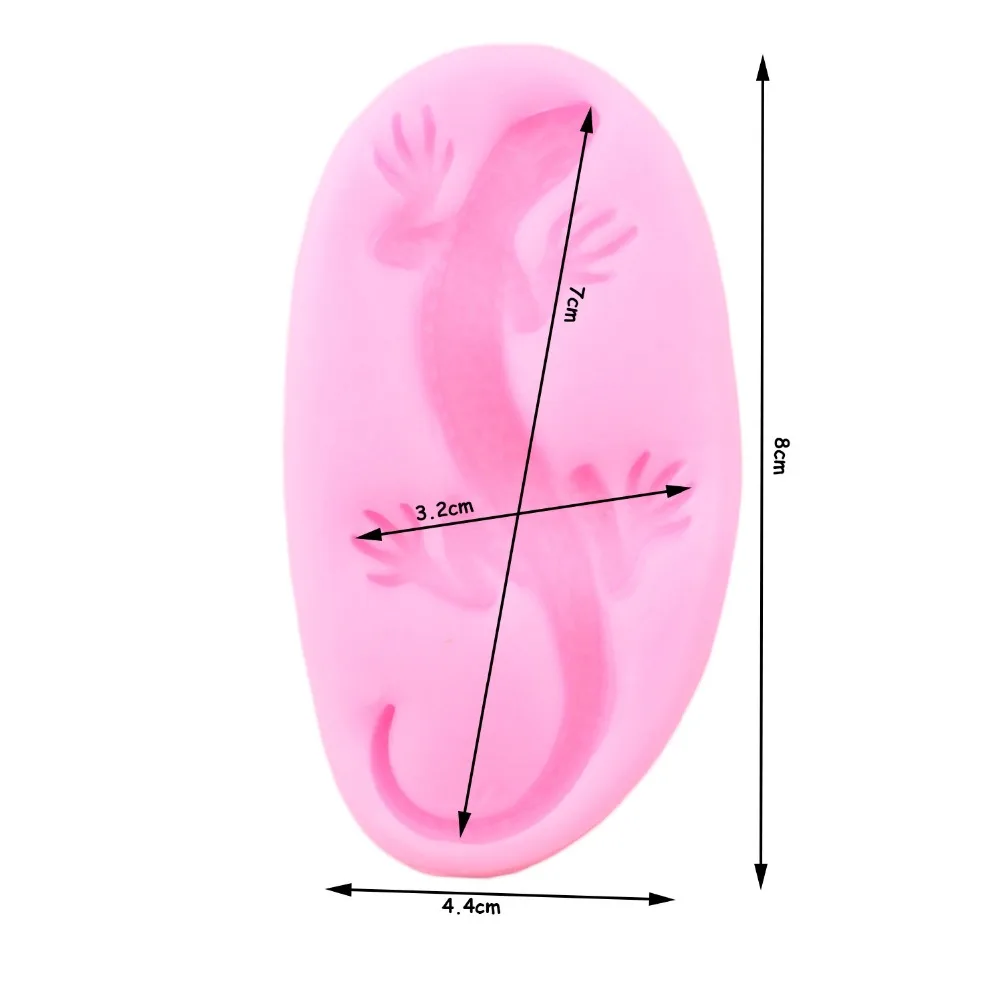 Ящерица силиконовые формы инструменты для украшения тортов из мастики геккон Salamander Полимерная глина конфеты форма для шоколадной мастики кекс выпечки
