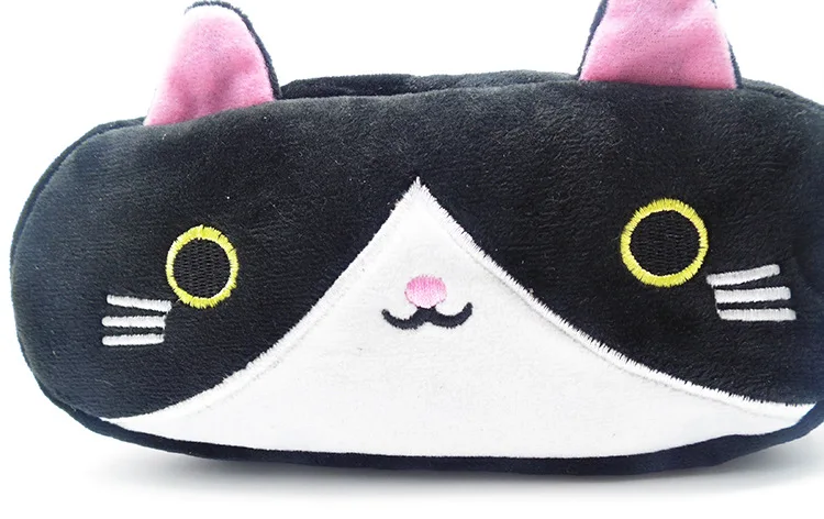 Plush Pencil Case School Supplies For Girls Stationery Office Cute Kawaii Cartoon Cat Pen Bag pouch kits Kids Gift Makeup bag (10)