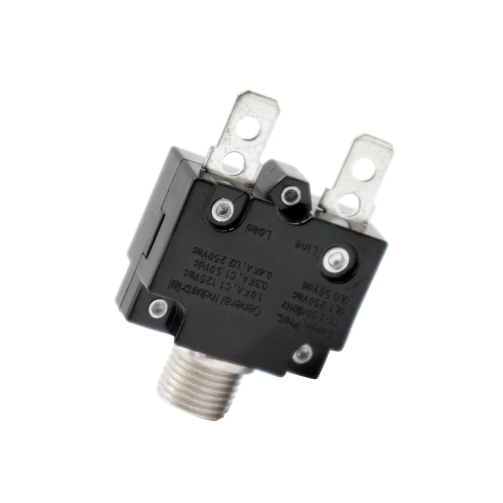 Marine 30 Amp Resettable Inline Circuit Breaker with Manual Reset Button 12V 24V