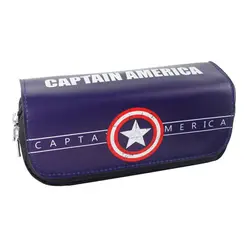 Фильм Капитан Америка пенал сумка студент канцелярские мешок/Косметические/путешествия Макияж сумка