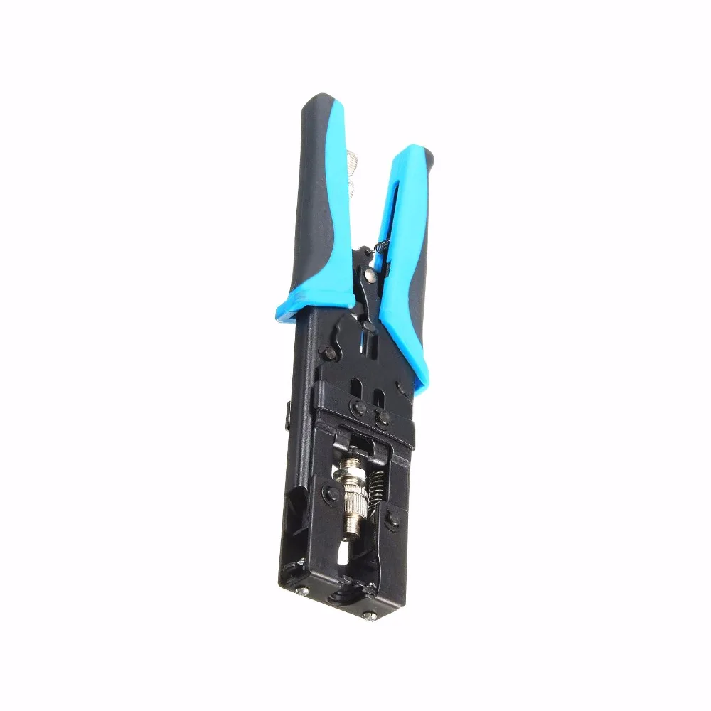 

1pc High Strength Coax Compression Crimper Tool BNC/RCA/F Connector RG59/58/6 Coaxial Cable Wire Crimping Pliers 225mm Mayitr