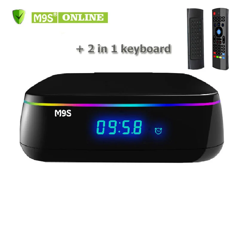 

M9S MIX 4K TV BOX Amlogic S912 Octa Core 64-bit Android6.0 2G+16G Jarvis 16.1 Dual Band Wifi 2.4G+5GTop box 2 in 1 MX3 Air Mouse