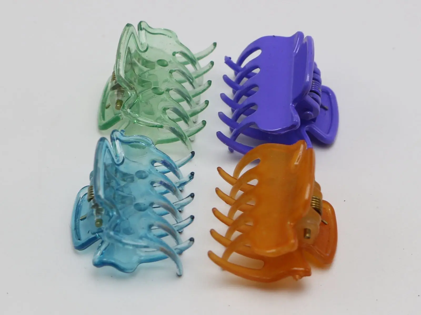 12 Mixed Color Plastic Hair Jaw Claw Clip Clamp Folding Clip 29mm Hair Accessoryin Hair Jewelry
