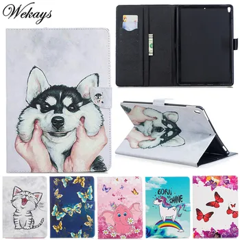 

Wekays Cover For Coque Apple IPad Pro 10.5 inch Cartoon Dog Leather Stand Fundas Case For IPad Pro 10.5 2017 Tablet Cover Cases