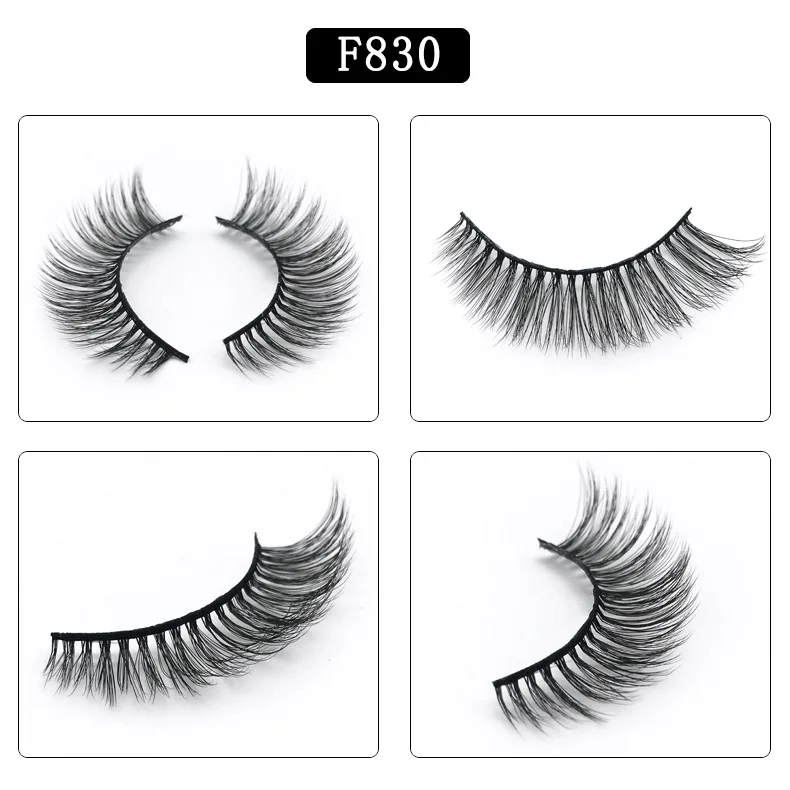 Conjunto de Cílios Feitos à Mão Quente Vison Natural Longo 3d Cílios Caixas Falsos Maquiagem Falso Chicote Atacado Dhl 50 13 Cílios postiços