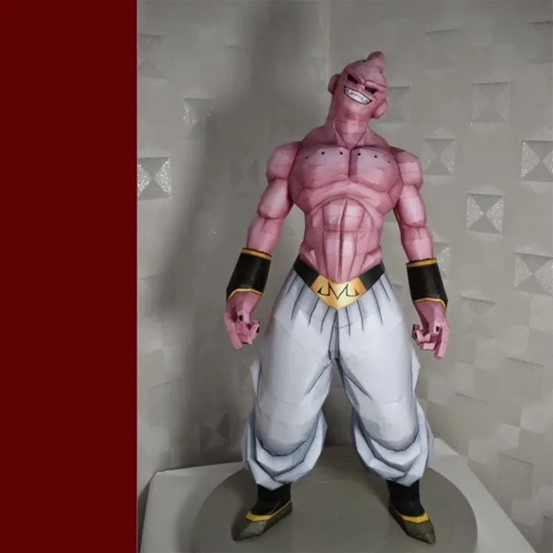

64CM Paper Majin Buu Model Toys Handmade DIY material manual creative Party show props tide decorate Image Gift For Children