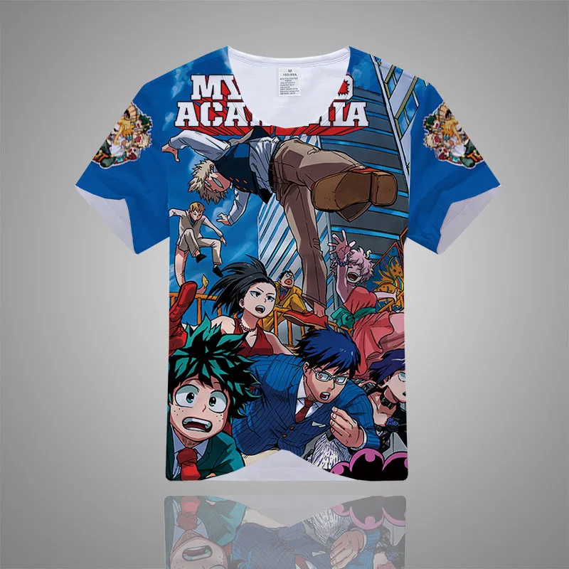 Cosroad Boku No My Hero academic футболка для косплея костюмы мужчин и женщин летние футболки
