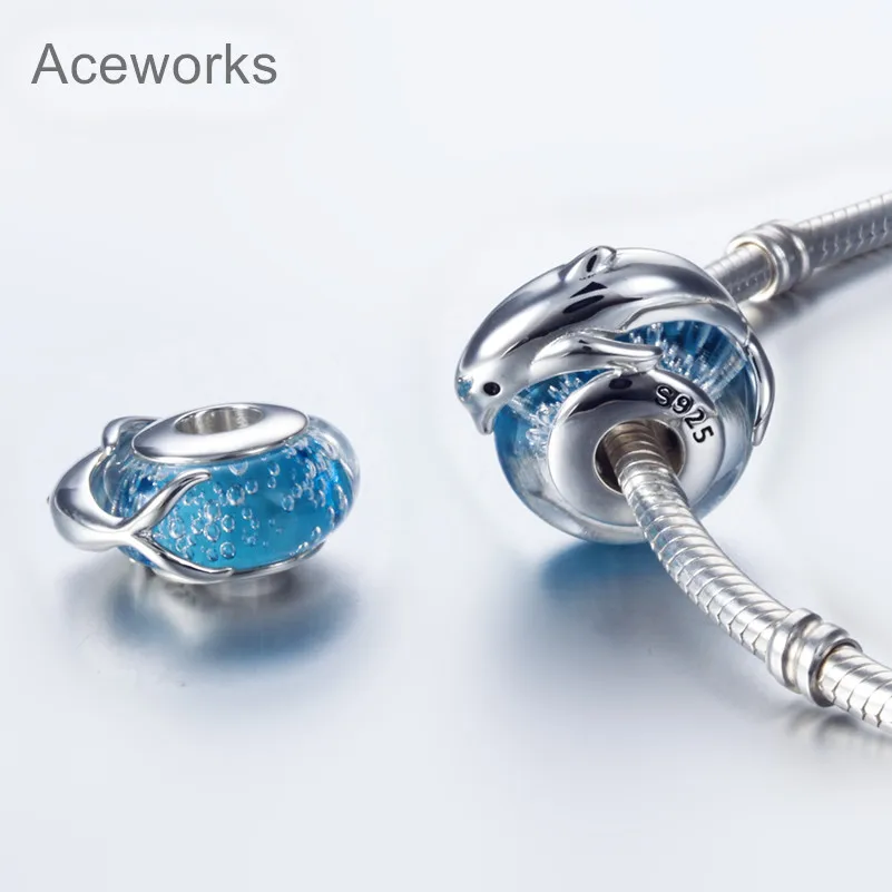 Aceworks океанские Подвески с дельфинами из стерлингового серебра 925 пробы