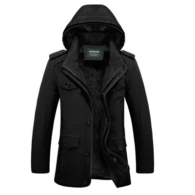 

High Quality Winter Jacket Men Hooded Solid Coats 2018 New Europe Style Warm Windproof Plus Size 5XL 6XL