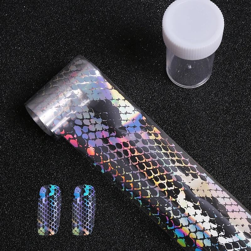 

Snake Texturel Laser Nail Foils 100*4cm Manicure Nail Art Transfer Sticker Manicure Nail Accessories 1 bottle