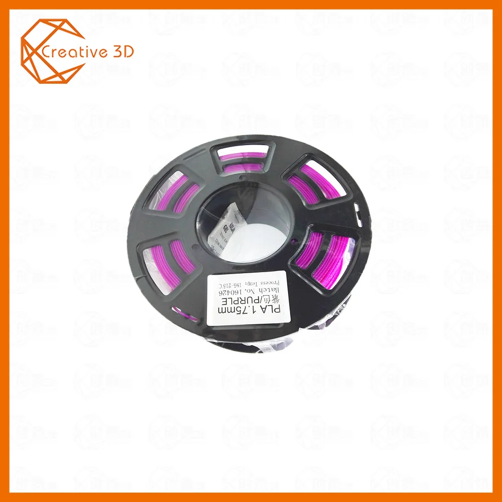 PLA purple DIY 3d Принтер Нити больше цветов дополнительно PLA 1,75 мм MakerBot RepRap пластиковые резиновые расходные материалы материал 0,2/кг Горячая Распродажа - Цвет: PLA purple