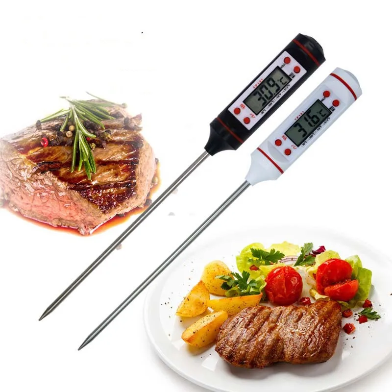 

Meat Thermometer Digital Cooking Thermometer [5.9 Inch Long Probe] Instant Read LCD Screen Best for Kitchen Grill BBQ Milk Water
