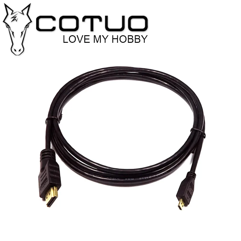 COTUO HD Выходная линия высокая скорость 1 5 м от мужчины к мужчине HDMI Micro кабель AV