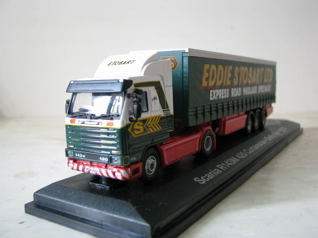 A TLAS 1: 76 Scania R143M 420 штора. Emily Kim. H156 бутик сплав Танк игрушки для детей Детские игрушки модель оригинальная коробка