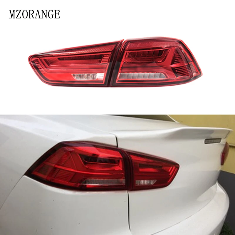 

1Pair For Mitsubishi Lancer EVO x 2008-2017 Rear LED Tail Brake Light Lamp Tail Light Signal LED DRL Stop Rear Lamp Accessories