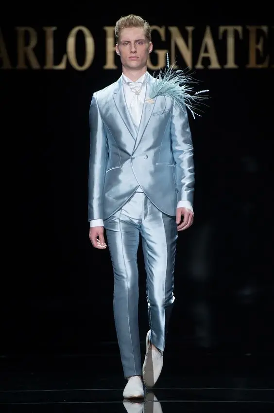 Latest Coat Pant Design Italian Light 
