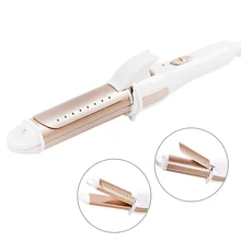 2 в 1 Электрический инструмент для завивки, выпрямления волос Инструменты для укладки палочка щипцы для завивки утюжки для волос керамические волосы бигуди Ролик для завивки волос Waver безопасность