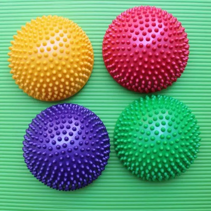 New Inflatable Half Sphere Yoga Balls PVC Massage Fitball Exercises Trainer Balancing Ball For Gym Pilates Sport Fitness LMH66