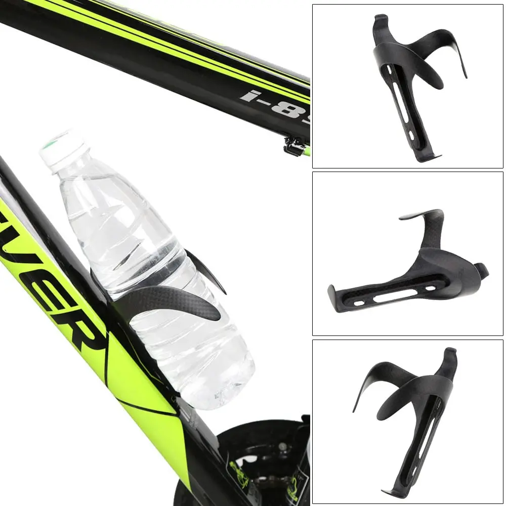 

Bike Cycle Bottle Support Holding Carbon Fiber Matte MTB Bicycle Sport Drink Water Bottle Holder Cage With Screw