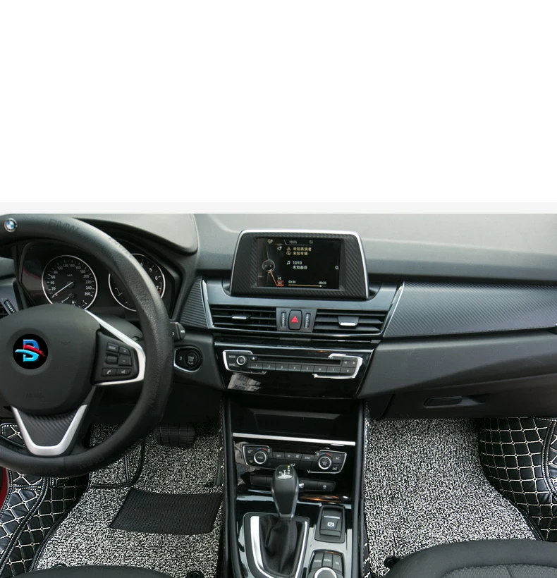 Lsrtw2017 волокна кожи автомобиль пол Интерьер коврик для BMW 2 серии Gran Tourer 216i 218i 220i 225i F46