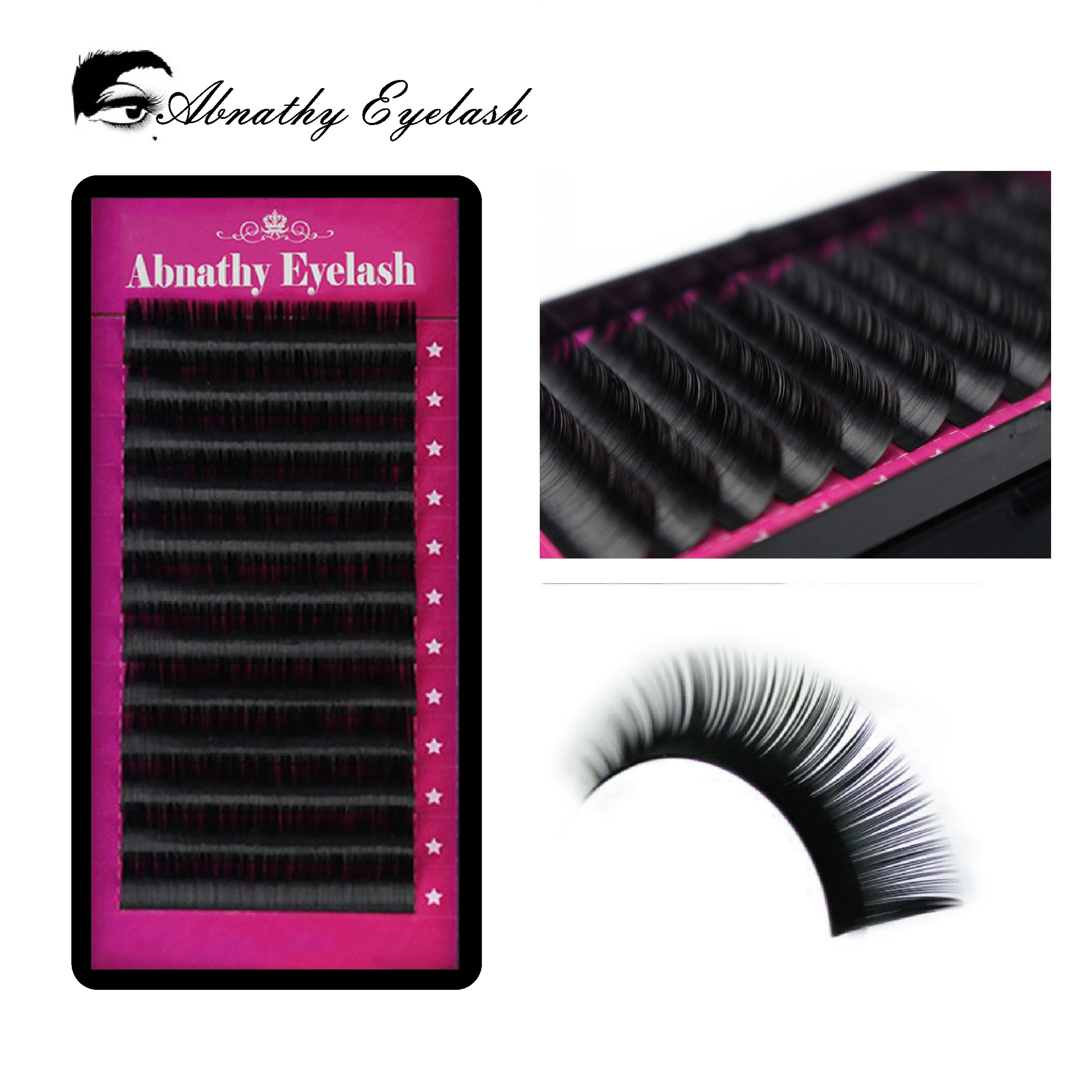 

1 pc 0.05-0.25mm J/B/C/D Curl Mink Eyelash Extension Thin and Soft Materail 3d 6d Voluming lashes Tray Lash