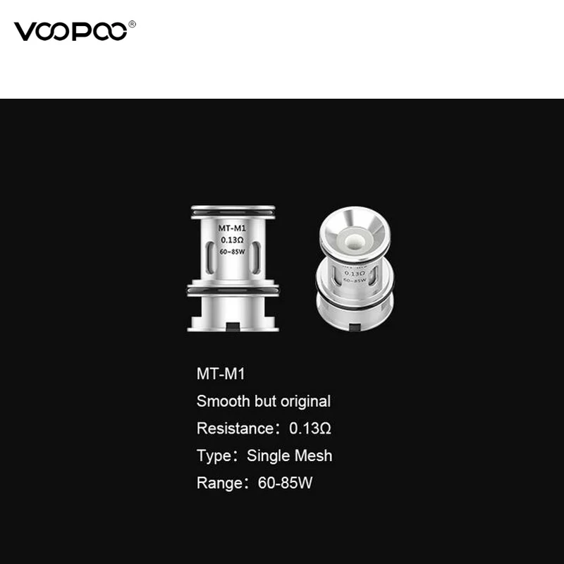 Оригинальные сменные катушки VOOPOO MT 3 шт./лот для испарителя Maat Sub ohm Tank/Voopoo ALPHA Zip/ALPHA