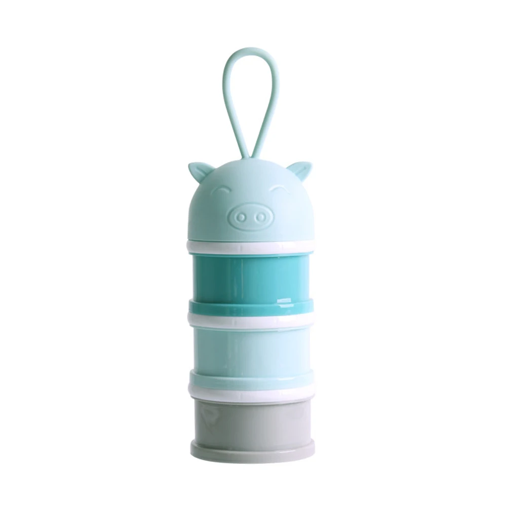 

3 Layers Food Storage Dispenser Safe PP Feeding Milk Powder Container Formula For Baby Kids
