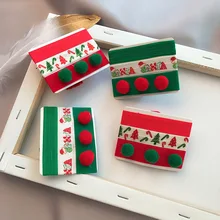 1 шт., резинка для волос для девочек, комплект из трех предметов, резинка для волос, плюшевый шар, кольцо для волос, дерево, обувь, колокольчик, мультяшная повязка на голову, G0409