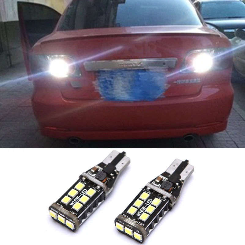 

2Pcs Canbus T15 W16W 2835 SMD 15 LED Car Reverse Light No Error Backup Light For Mazda 6 8 CX-3 CX3 CX-5 CX5 8 CX 5 M8 RX8 M5