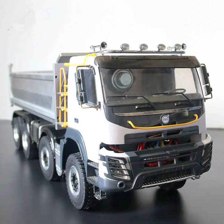 1/14 JDM-65D 8X8 RC гидравлический для строительства, самосвал с прицепом BENZ MAN SCANIA