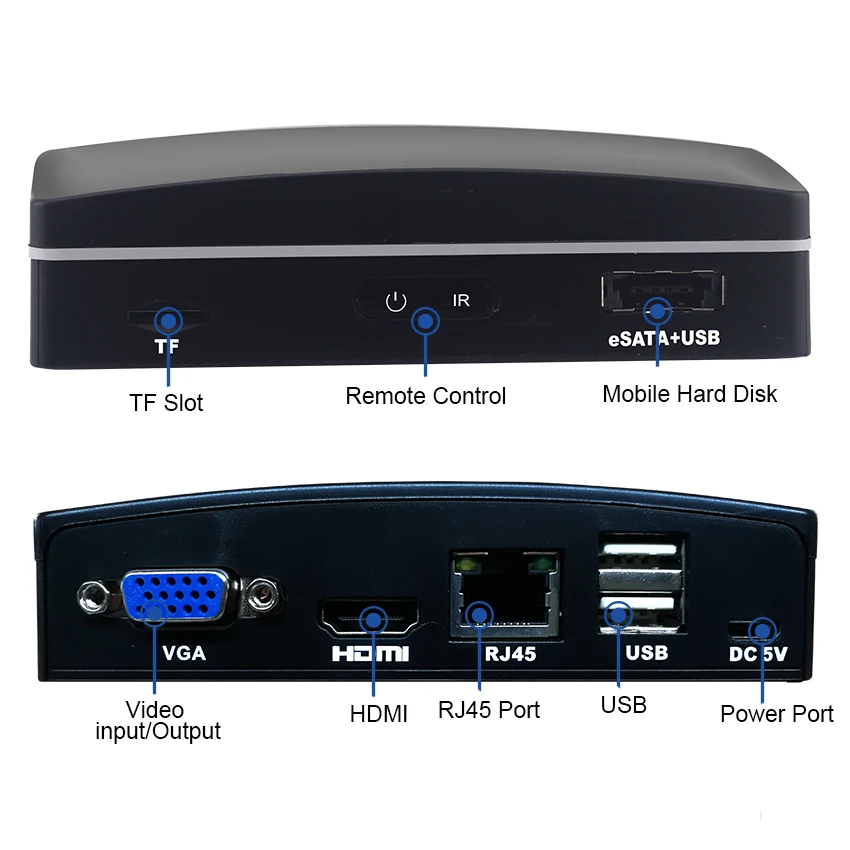  Smar Newest 4CH 8CH Super Mini NVR CCTV NVR Recorder for 720P/960P/1080P Onvif IP CameraCloud P2PeS - 32846130163