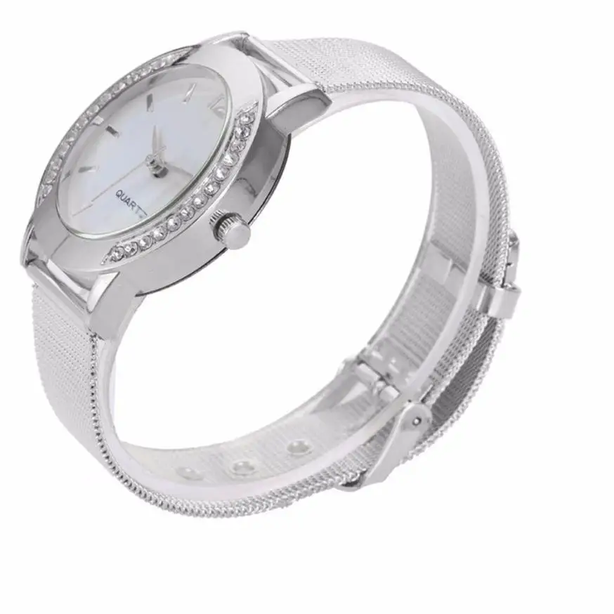 Timezone #401 роскошные часы для женщин с кристаллами Золотой Бренд браслет из